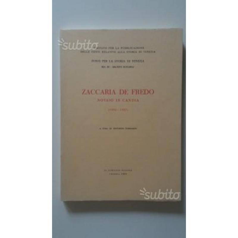 Notai di Candia ZACCARIA DE FREDO