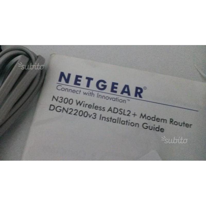 Netgear n300 wireless adsl2 +modem router dgn2200v